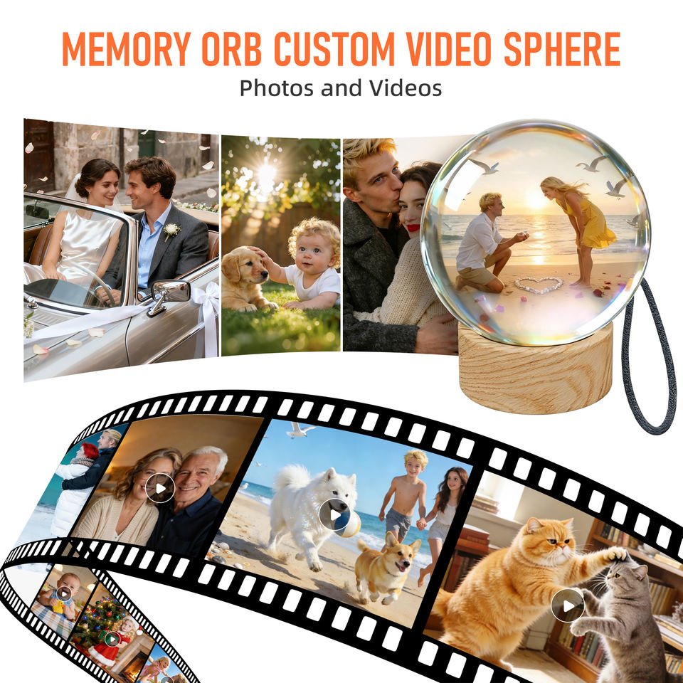 The orb plays your own photos and videos